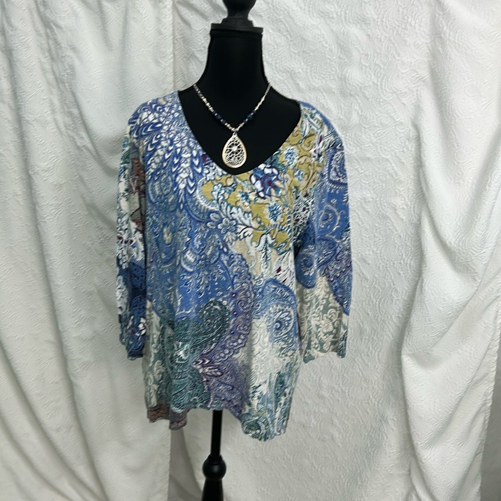 Chico's Paisley Top